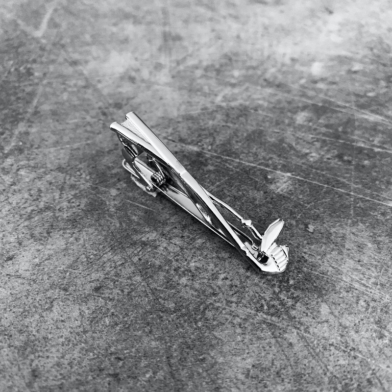 Stříbrná spona na kravatu Golfové hole 