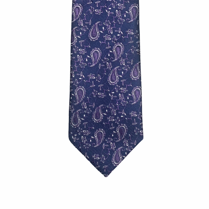 Modrá kravata Marks Spencer Flower abstrakt 