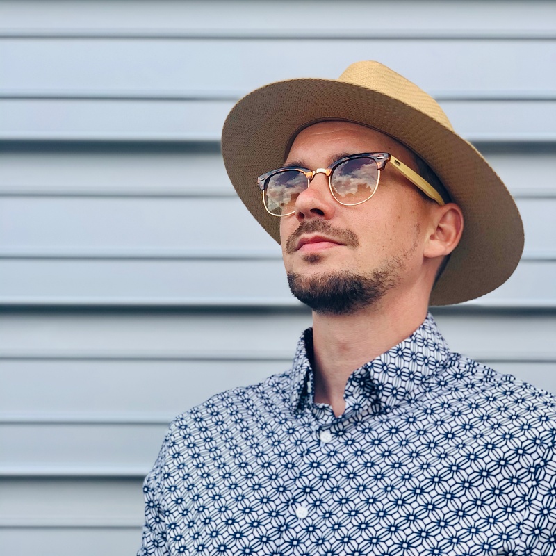 Leopardí sluneční brýle Way Bambus