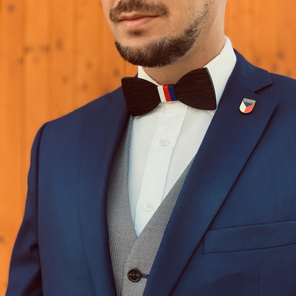 Zlatá brož Vlajka Czech Republic 
