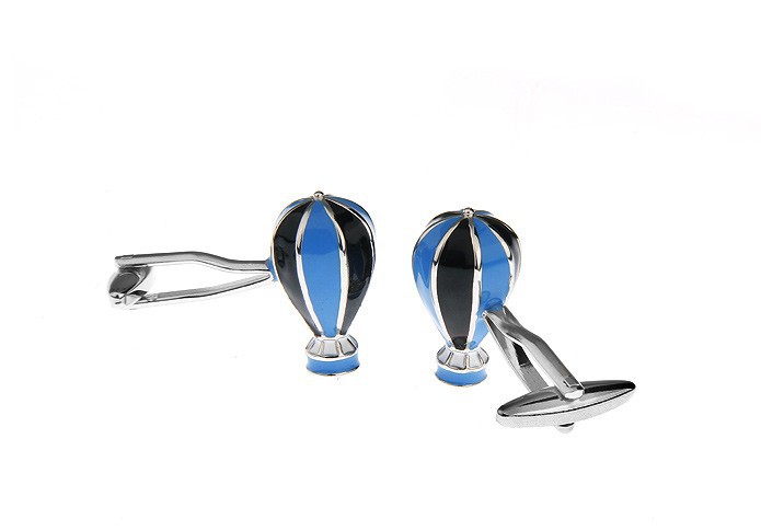 Manžetové knoflíčky Horkovzdušný modrý balón 