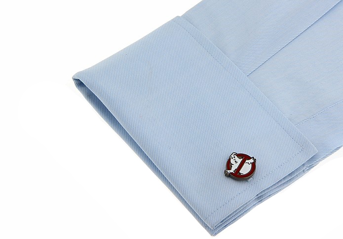 Manžetové knoflíčky Lovci duchů logo šedé