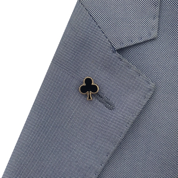 Brož - ozdoba klopy saka Karetní symboly set 