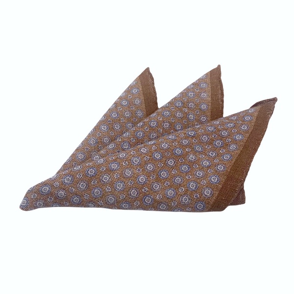 Hnědý kapesník do saka Blažek Circle 