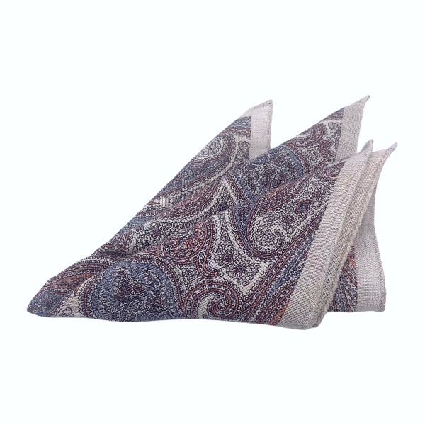 Bílý kapesník do saka Blažek Paisley 