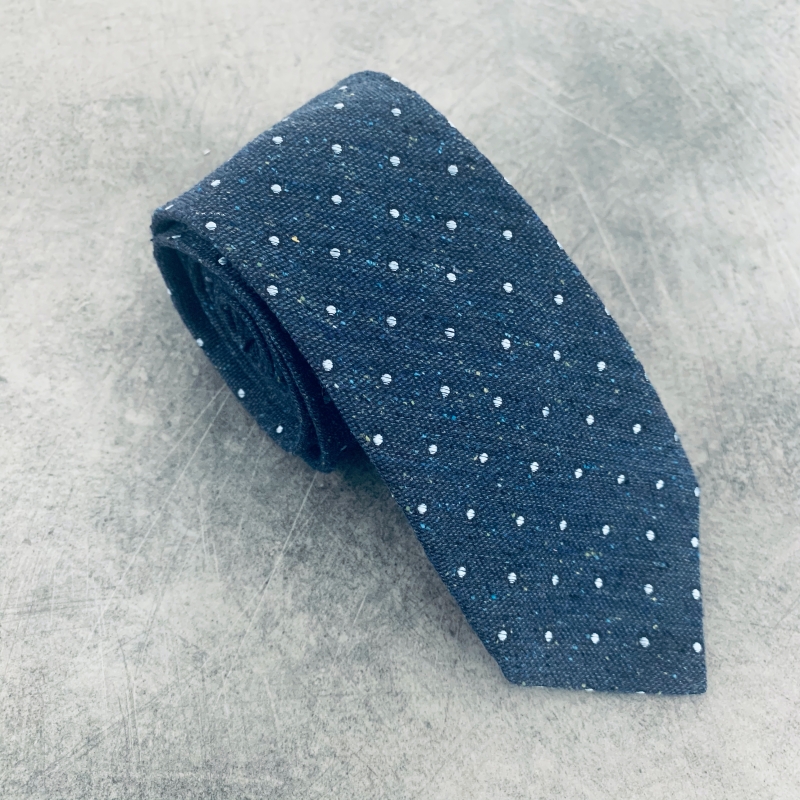 Modrá kravata Blažek Dots