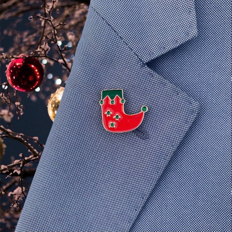 Vánoční brož Ponožka 