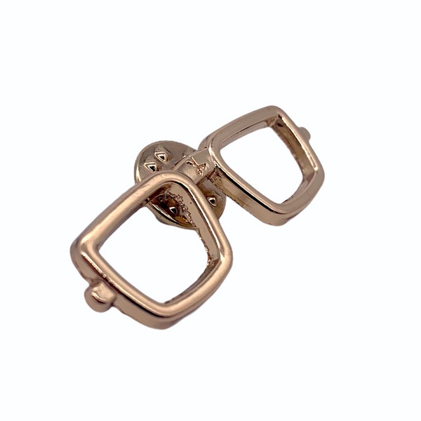 Zlatá brož Hranaté brýle 