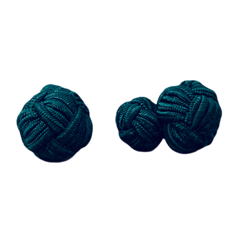 Tmavě zelené manžetové knoflíčky Big Ball 