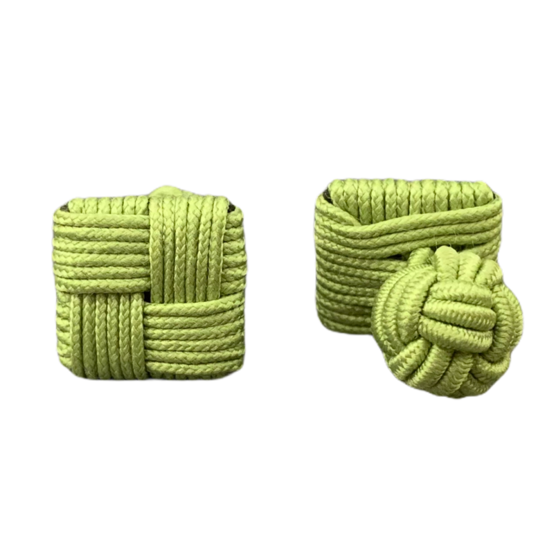 Zelené manžetové knoflíčky Ball Square