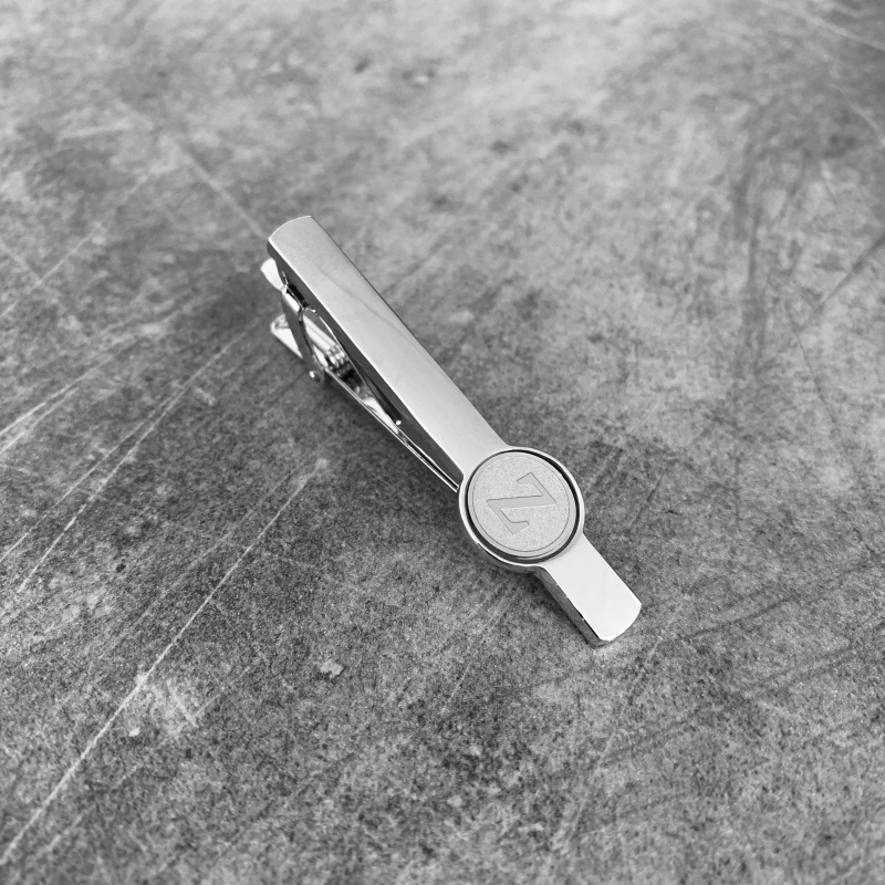 Stříbrný set - spona na kravatu a manžetové knoflíčky Iniciál Z