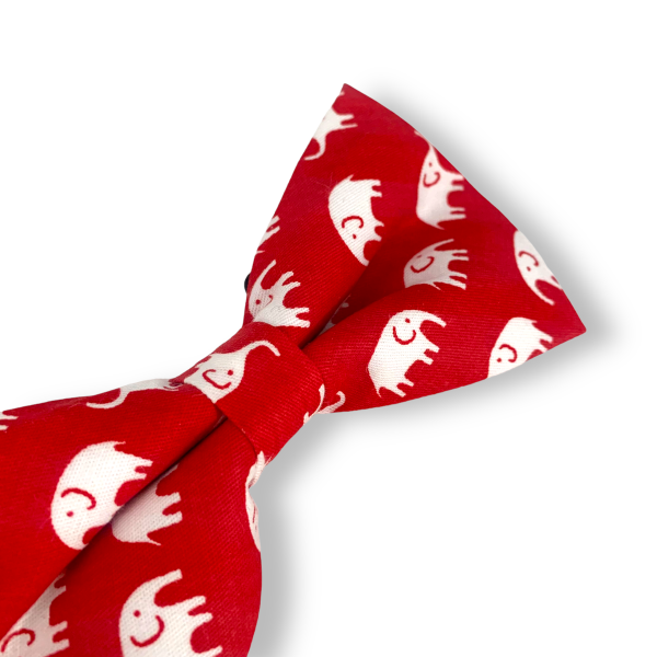 Červeno - bílý motýlek Slon 