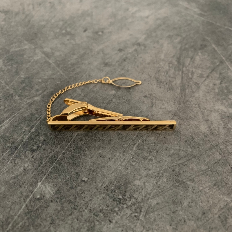 Zlatá spona na kravatu Giraffe