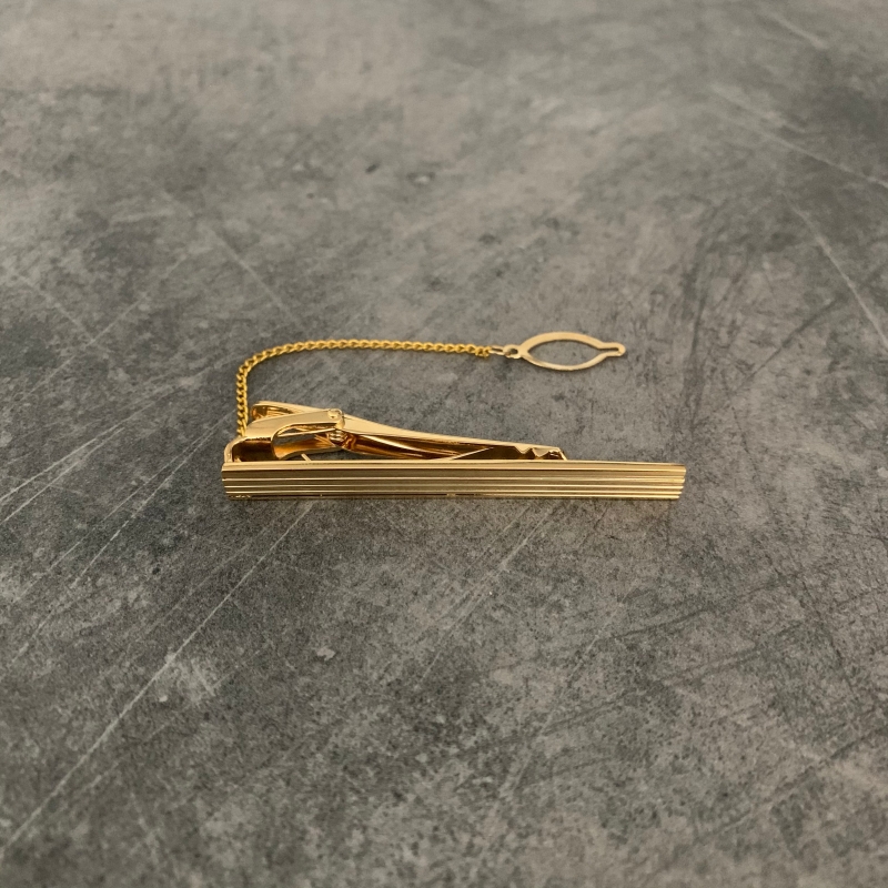 Zlatá spona na kravatu Lines