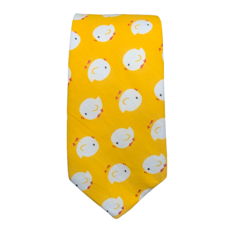 Žlutá kravata Kuřátka 