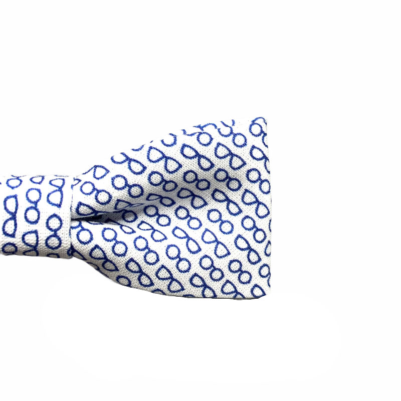 Bílo - modrý motýlek Čiré brýle 