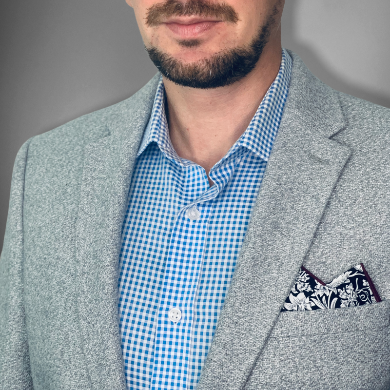 Černý kapesníček do saka Tropic 