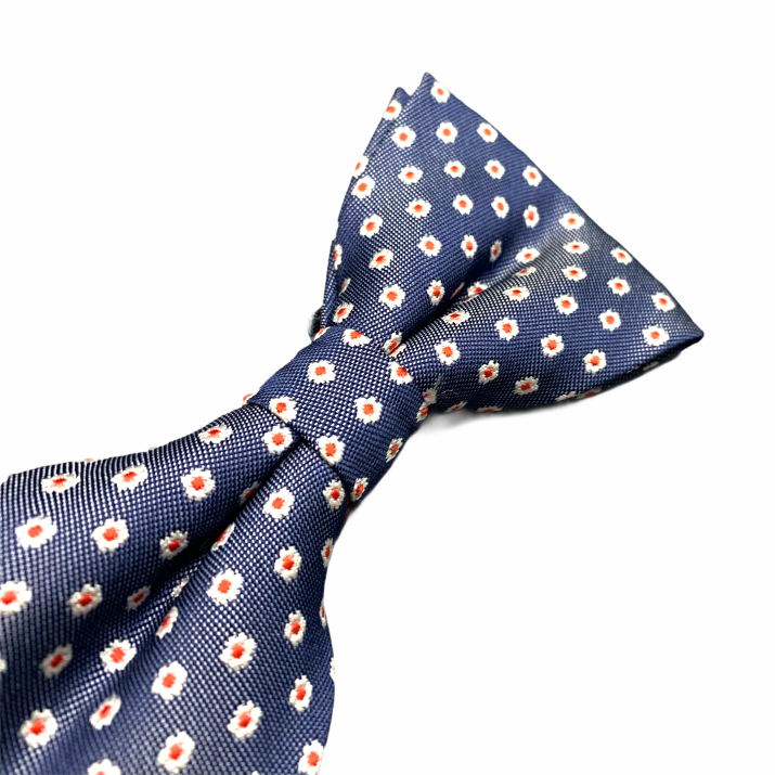 Modrý pánský motýlek Red Flower 