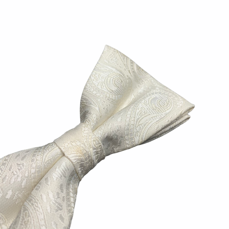 Krémově bílý pánský motýlek Vintage