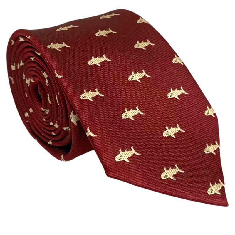 Červená kravata Žralok 