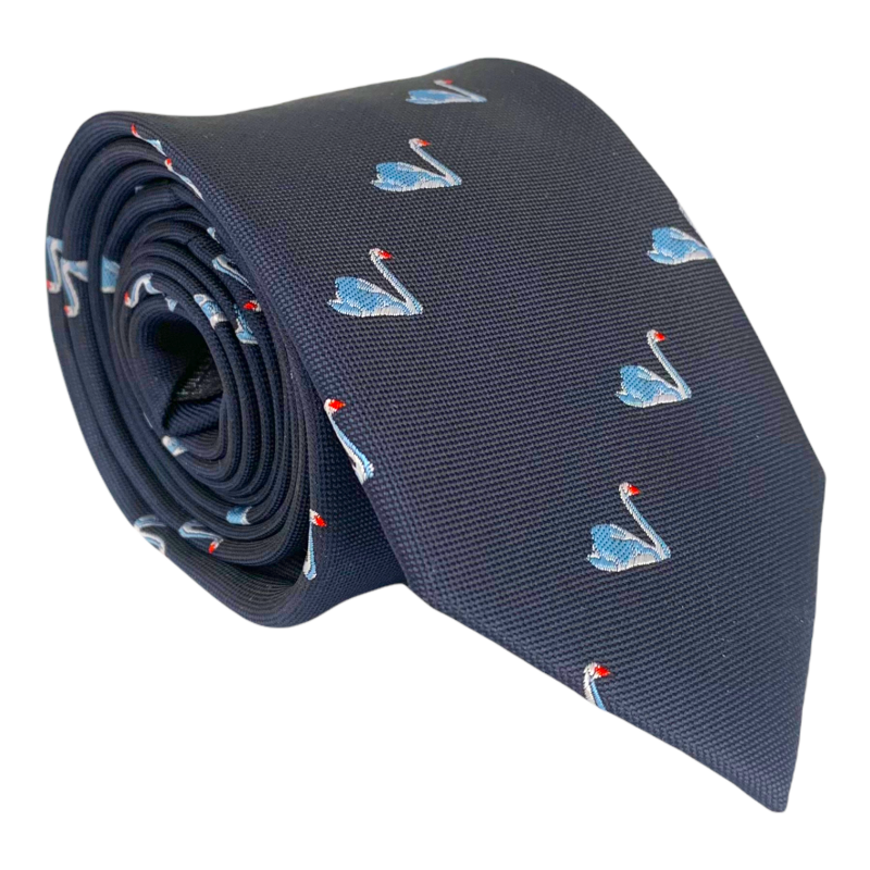 Modrá kravata Labuť 
