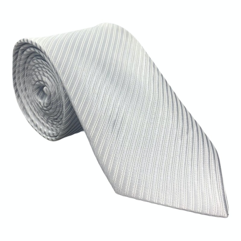 Stříbrná kravata Stripes 