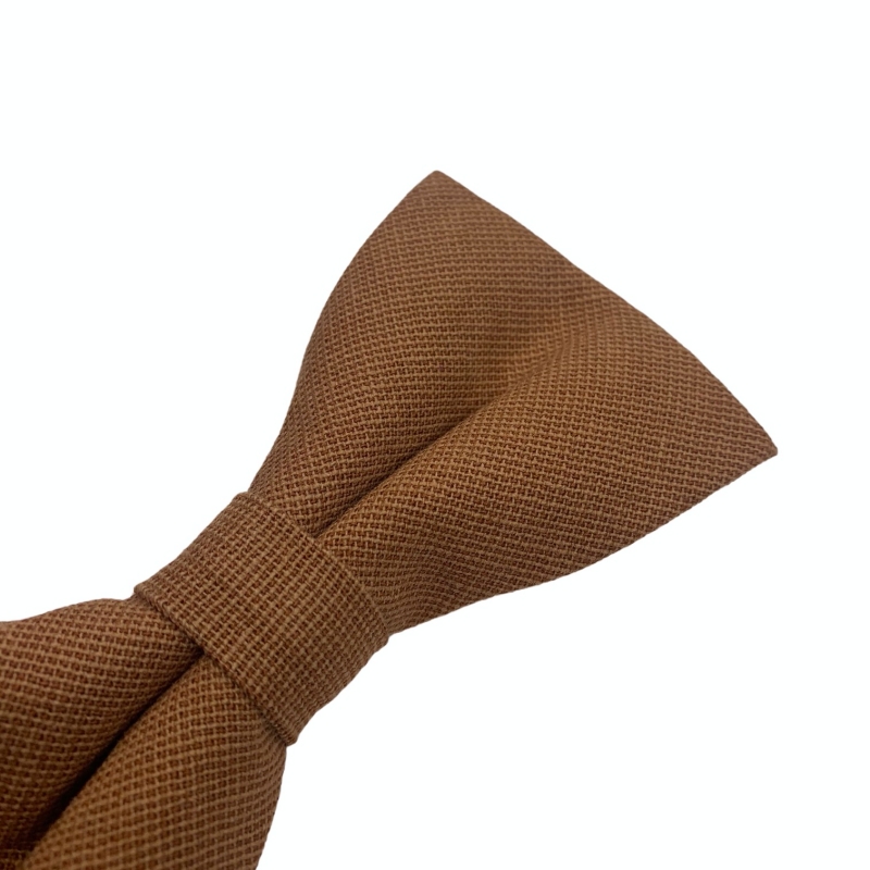 Hnědý pánský motýlek Cotton One 