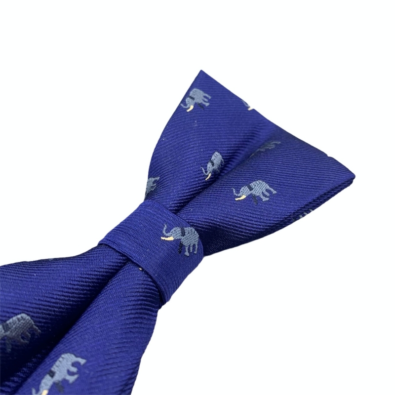 Modrý pánský motýlek šedý Slon 