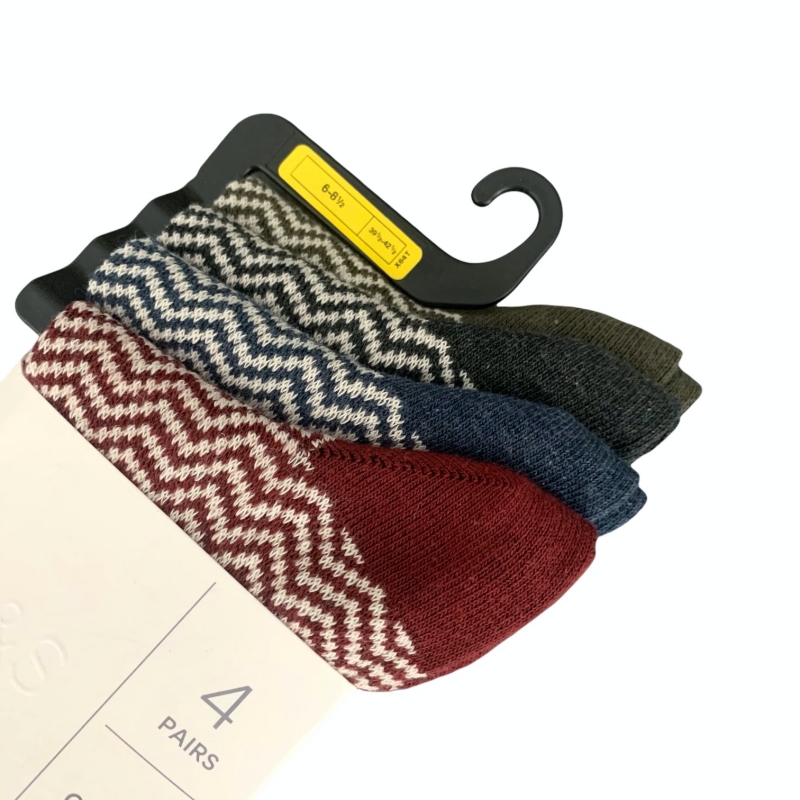 Barevný set - 4x ponožky Marks and Spencer Wave EU 39.5 - 42.5