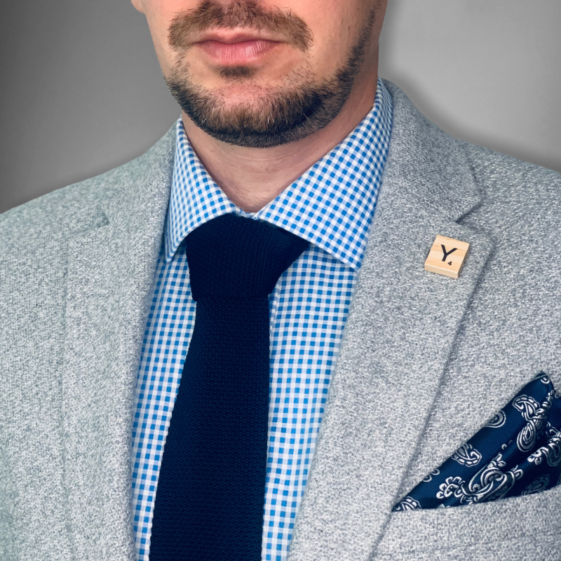 Brož Scrabble písmeno Y