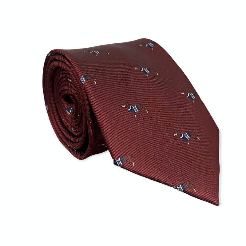 Červená kravata Pes - jezevčík 