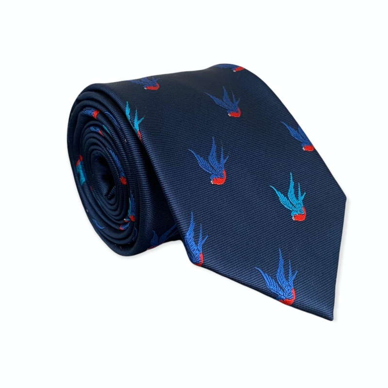 Modrá kravata Vlaštovka 