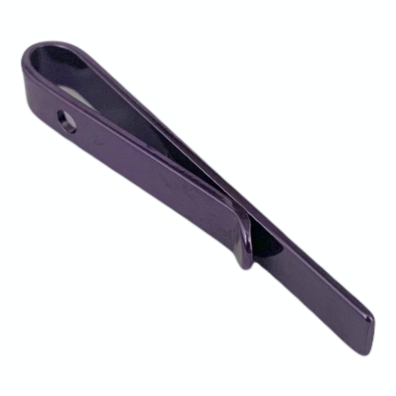 Fialová spona na peníze Medium clip