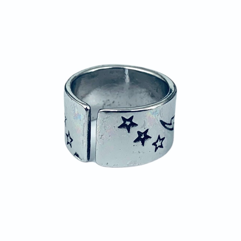 Stříbrno - žlutý prsten Flash Smile 