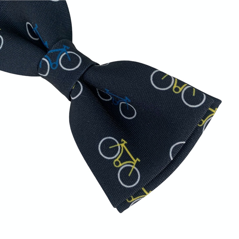 Modrý pánský motýlek Kola - bicykly 