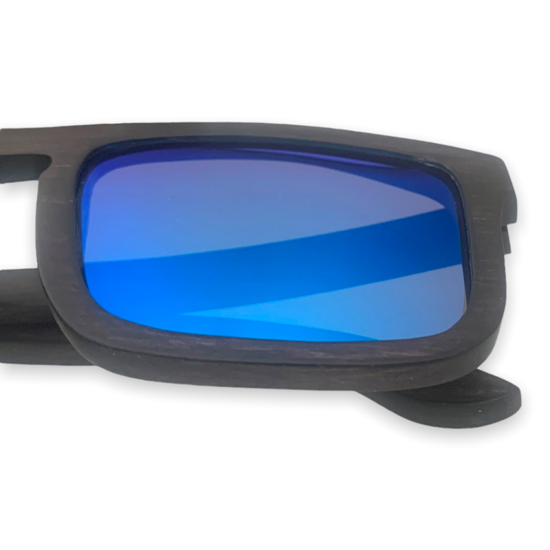 Dřevěné zrcadlové sluneční brýle Wood EYE