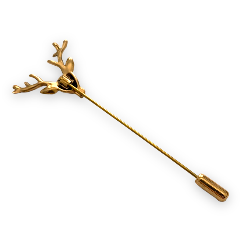 Vintage zlatá brož Jelen