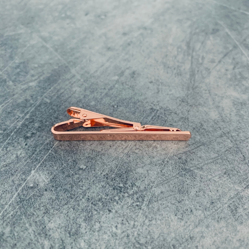 Spona na kravatu - rose gold