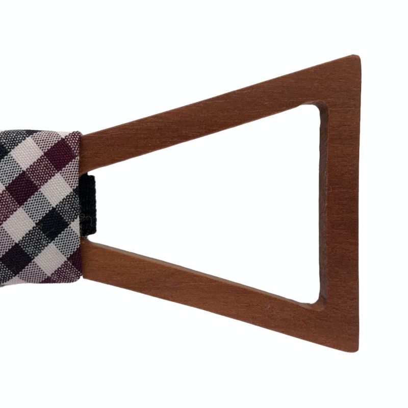 Dřevěný pánský motýlek Mahoosive Vrtule - kostky