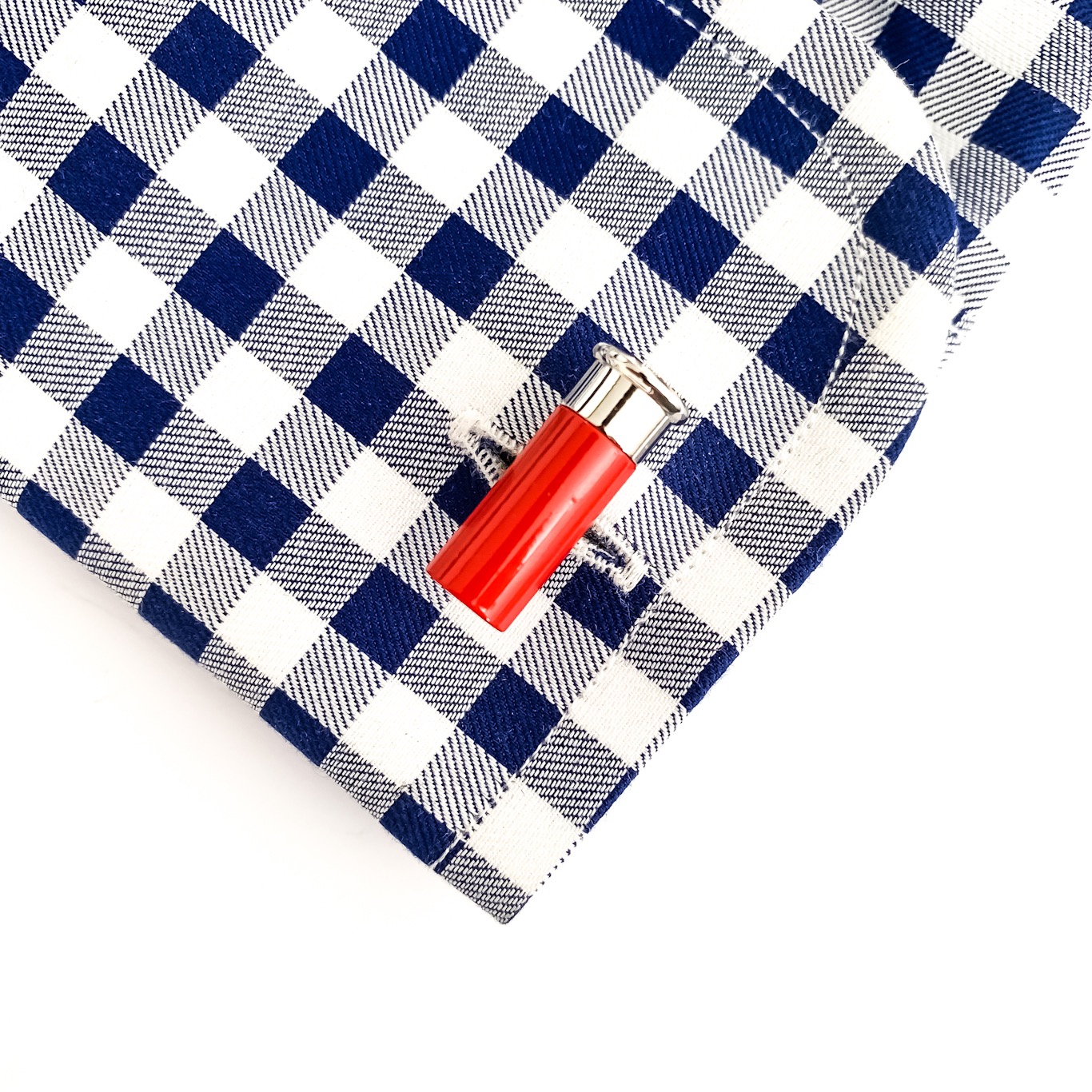 Manžetové knoflíčky Brokový náboj - červený 