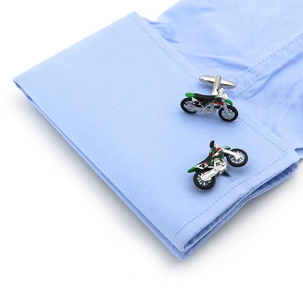 Manžetové knoflíčky Závodní terénní motorka 4