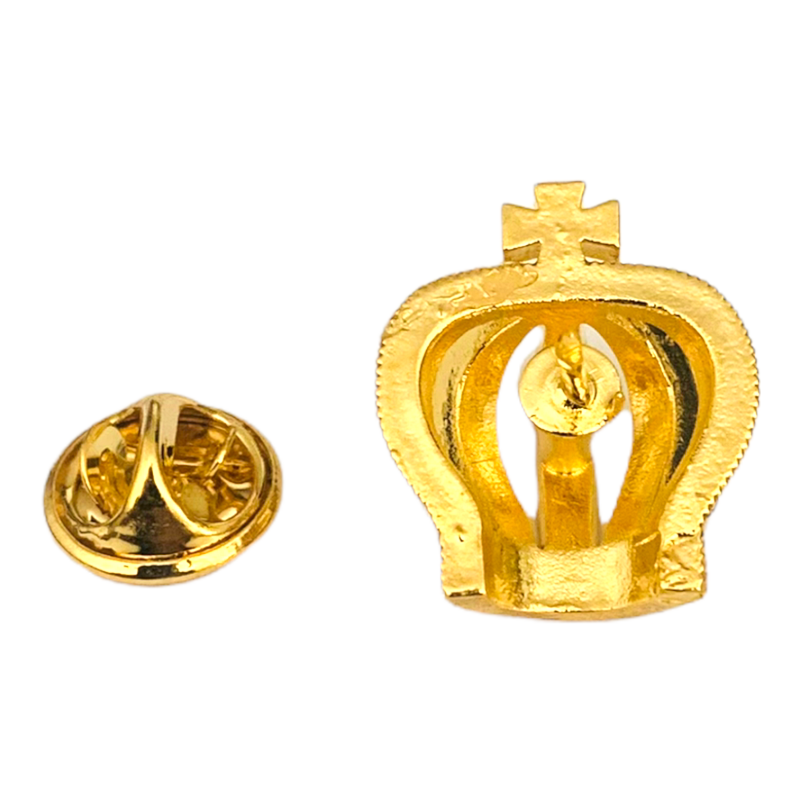 Brož Královská koruna zlatá 