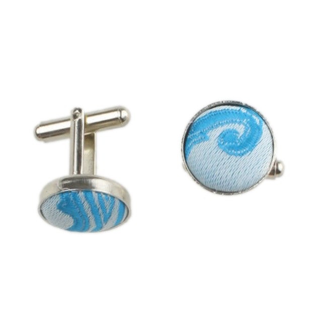 Manžetové knoflíčky Vintage světle modré 