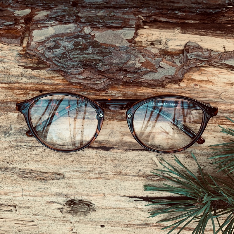 Leopardí čiré brýle Retro Vintage 