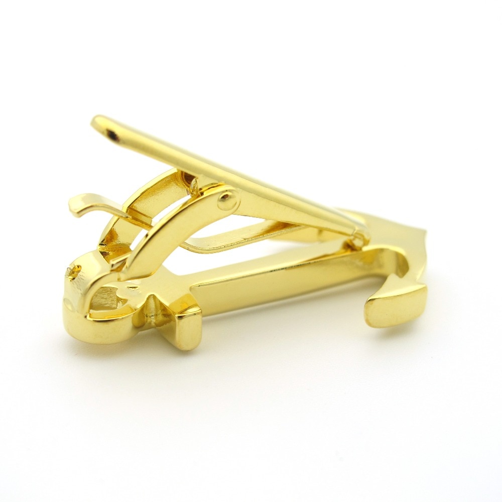 Zlatá spona na kravatu Kotva malá 
