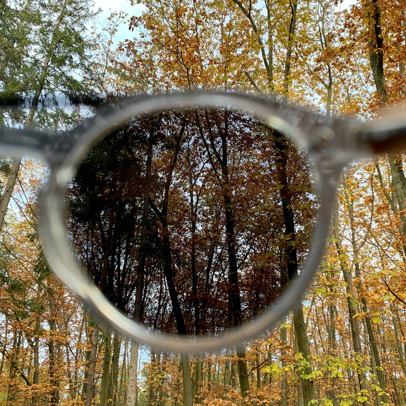 Stříbrné zrcadlové sluneční brýle Wood Mirror