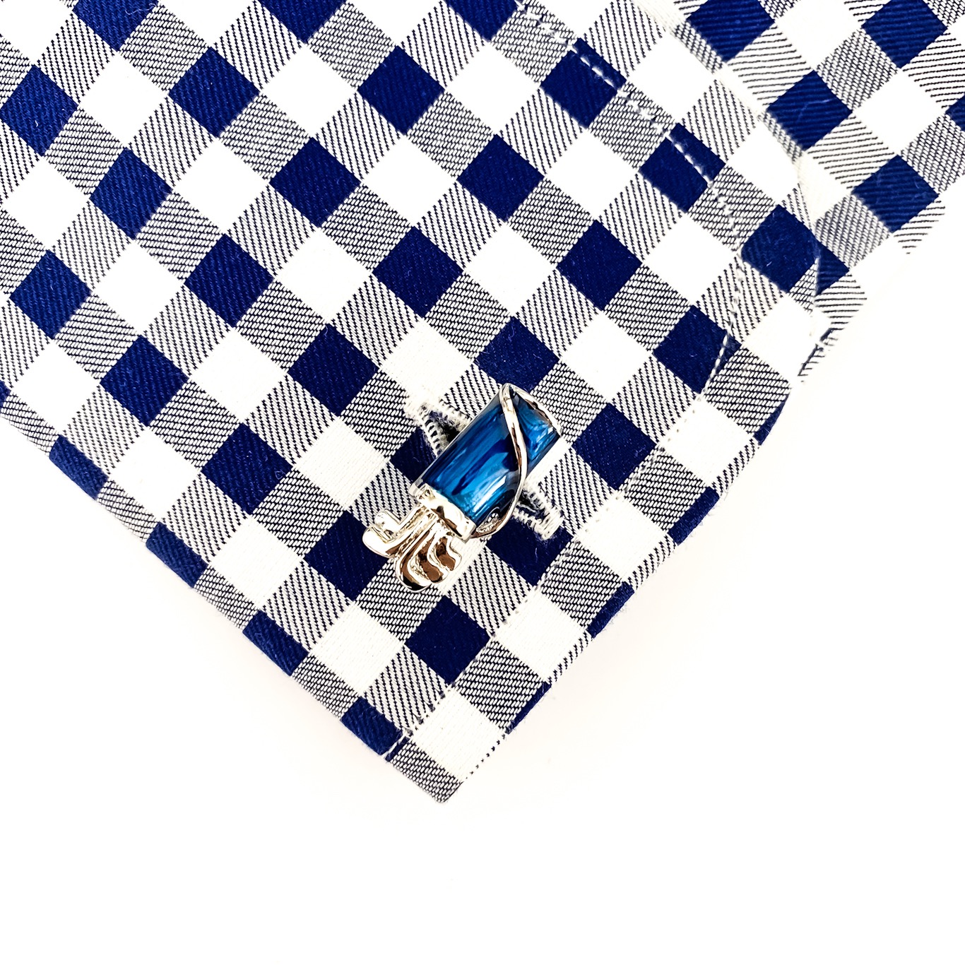 Manžetové knoflíčky Golfový bag modrý 