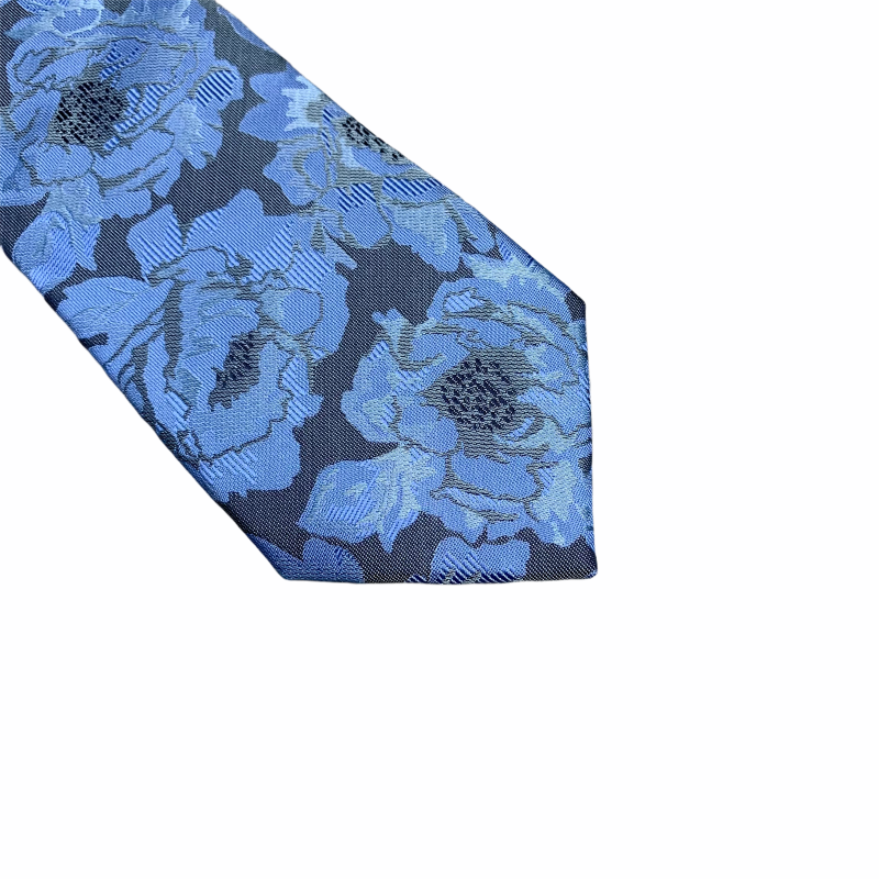 Modrá kravata Marks Spencer Flower