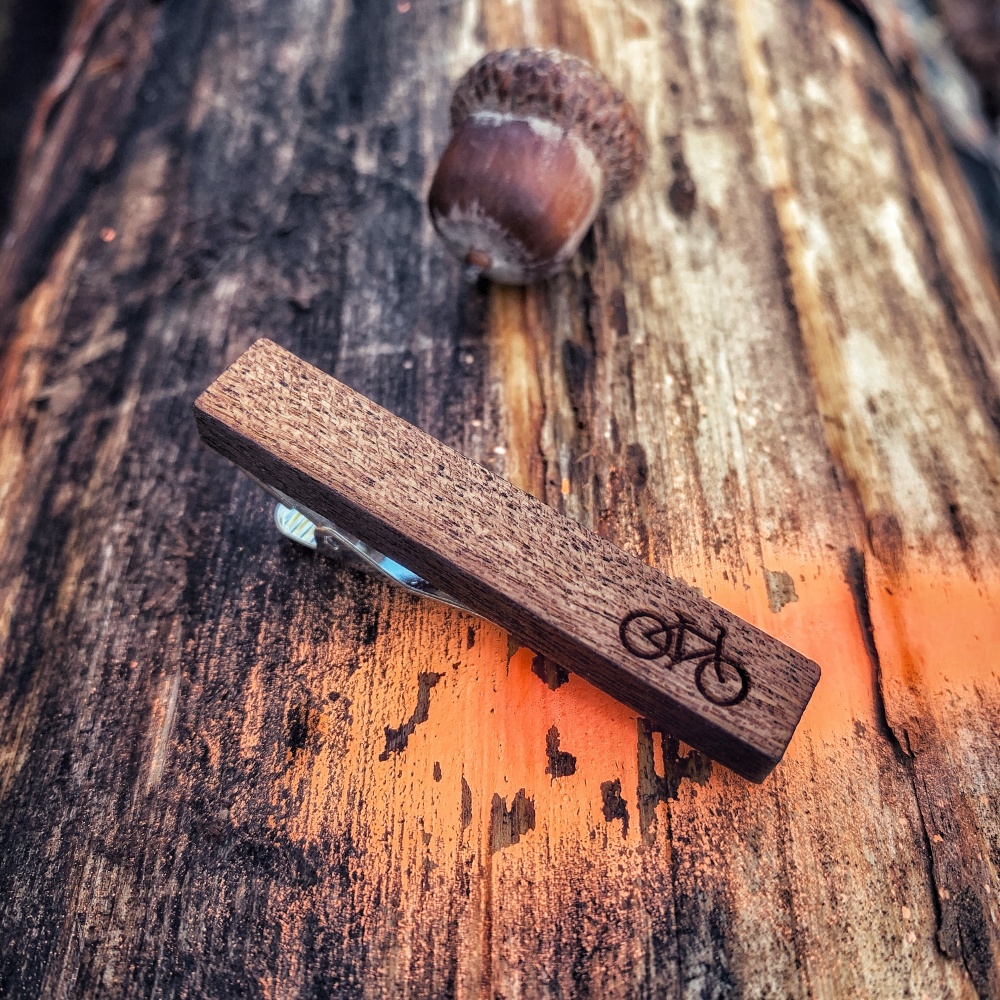 Dřevěná spona na kravatu Wood Kolo 