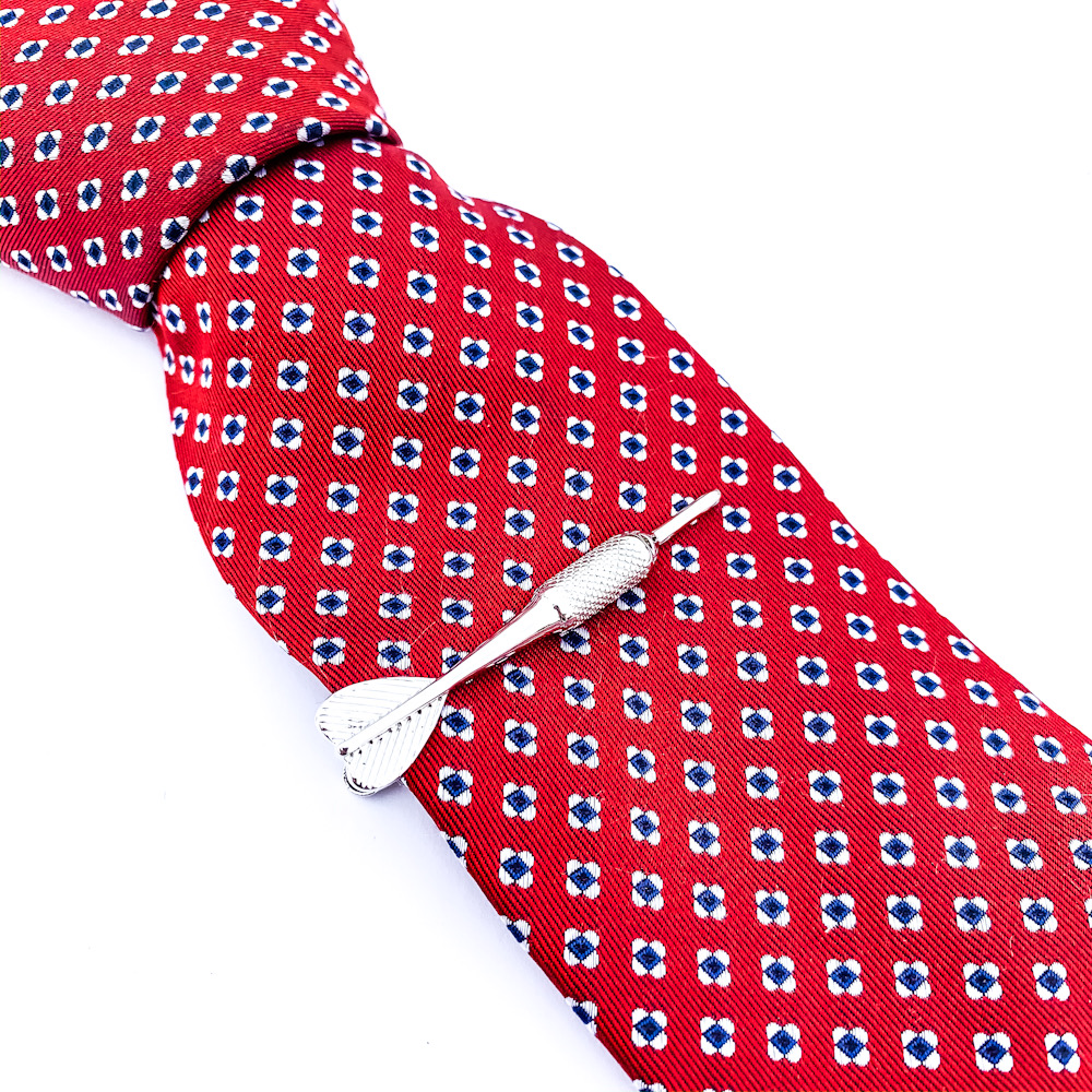 Stříbrná spona na kravatu Šipka 